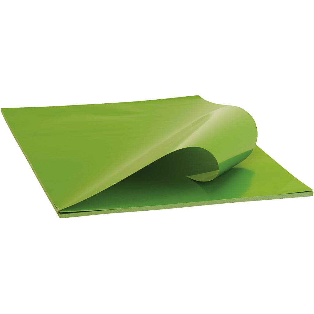 Papel glaseado verde claro 32x48 cm 80 g — 25 hojas