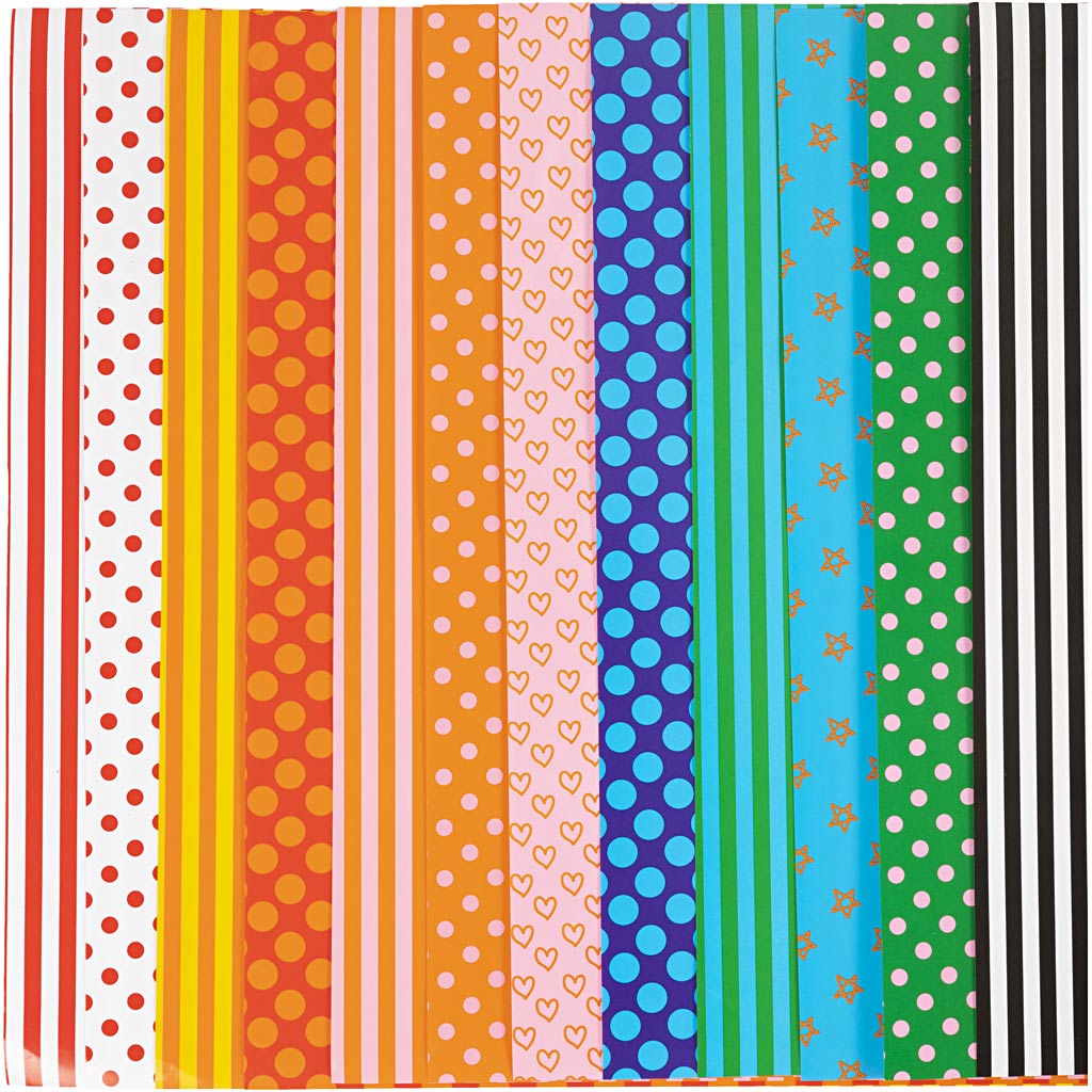 Papel glaseado colores surtidos 32x48 cm 80 g — 100 hojas surt.