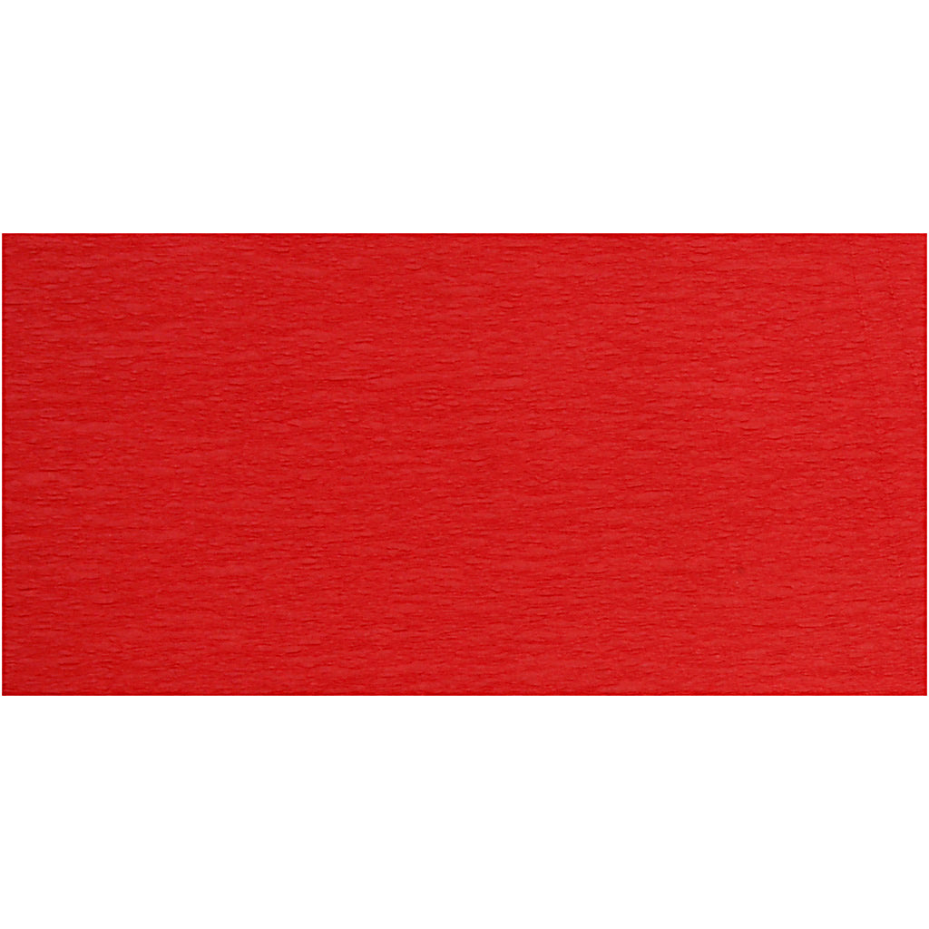 Papel crepé rojo 50x250 cm 22 g — 10 pliegues