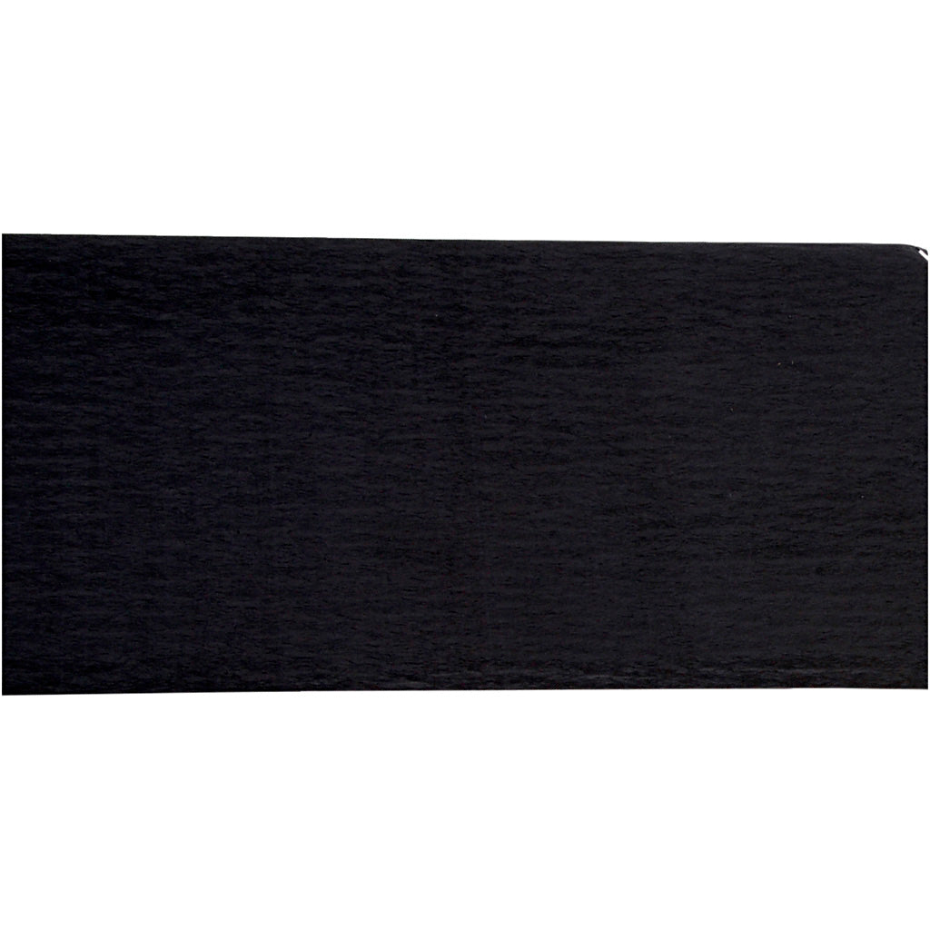 Papel crepé negro 50x250 cm 22 g — 10 pliegues