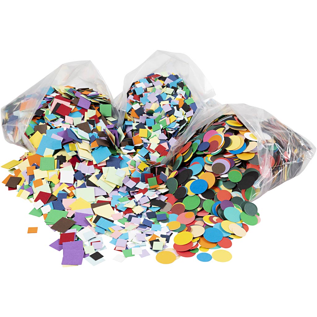 Mosaicos de cartulina colores surtidos 180 g — 80000 ud