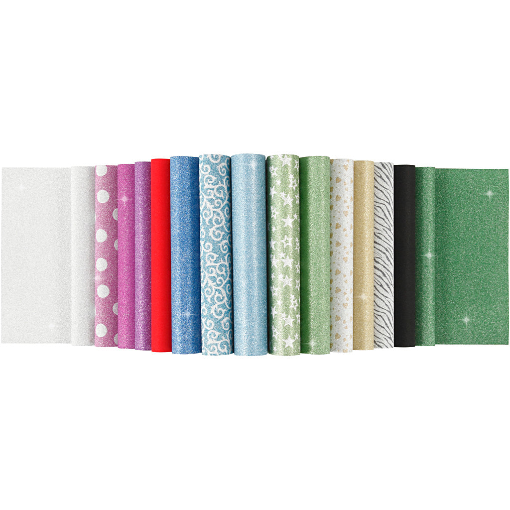 Bloc de papel con purpurina A4 150 g — 30 hojas