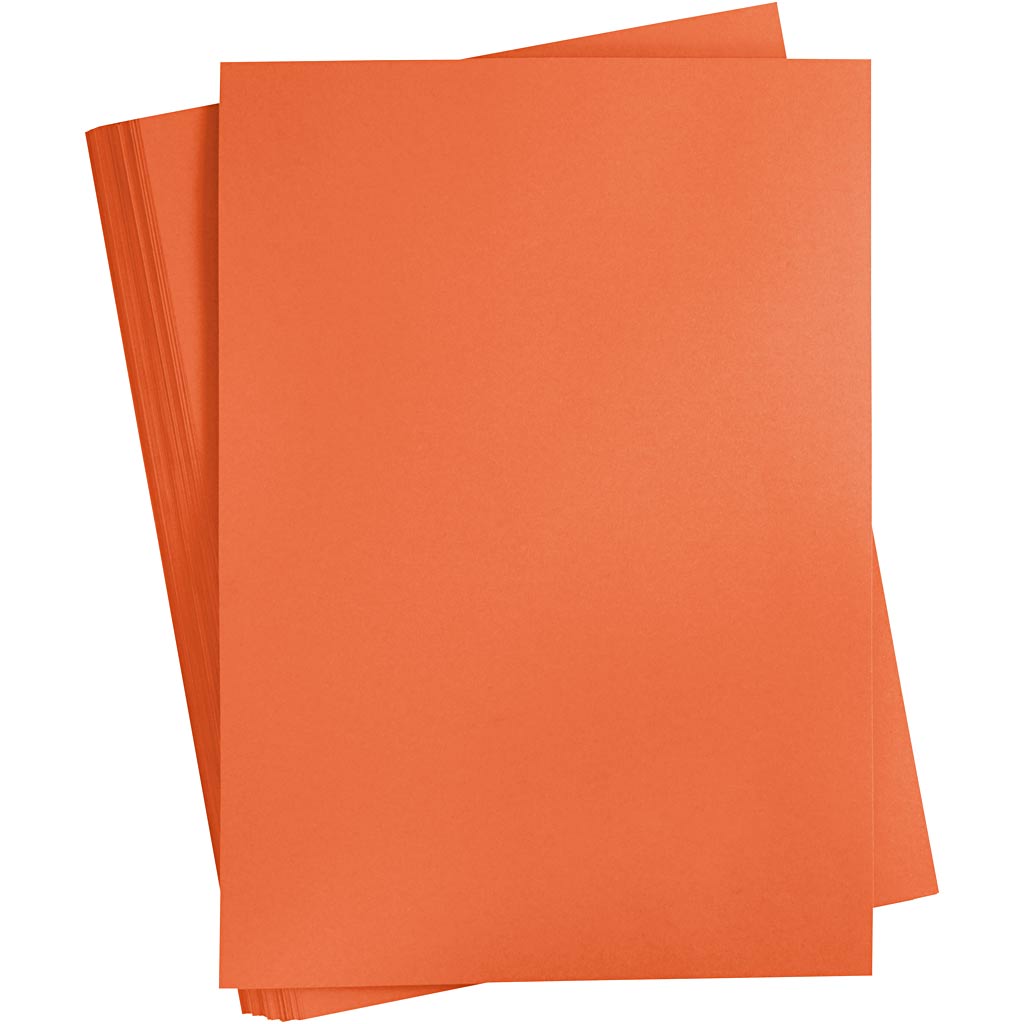 Cartulina naranja A2 180 g — 100 hojas