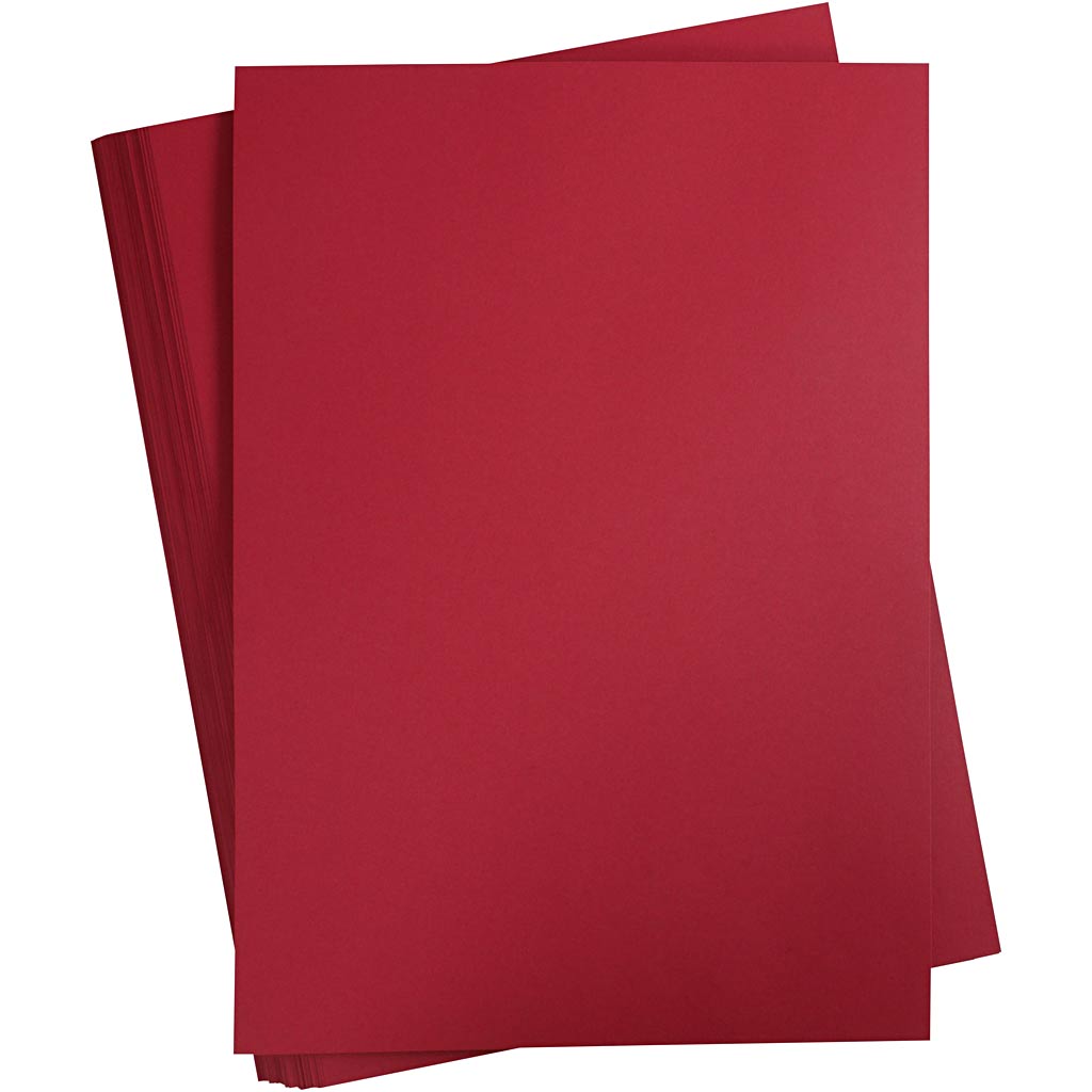 Cartulina rojo A2 180 g — 100 hojas