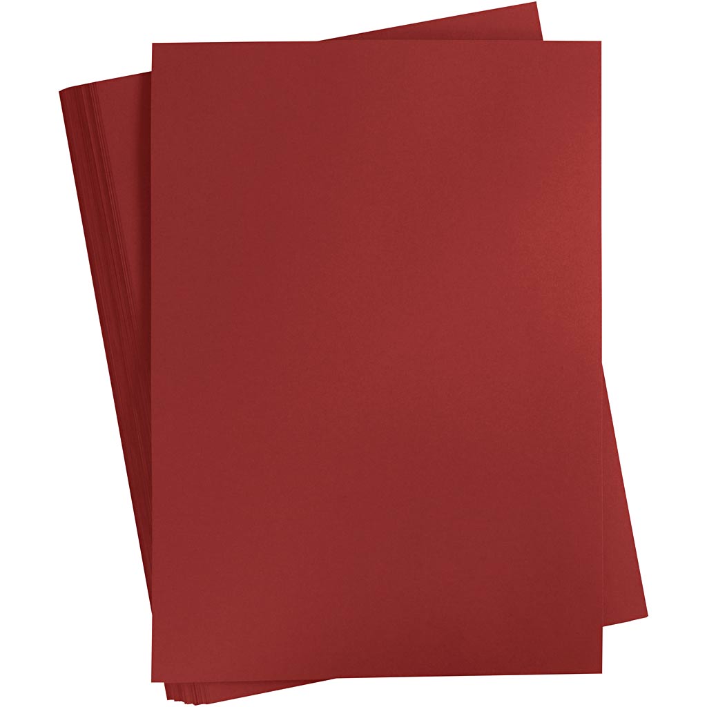 Cartulina rojo oscuro A2 180 g — 100 hojas