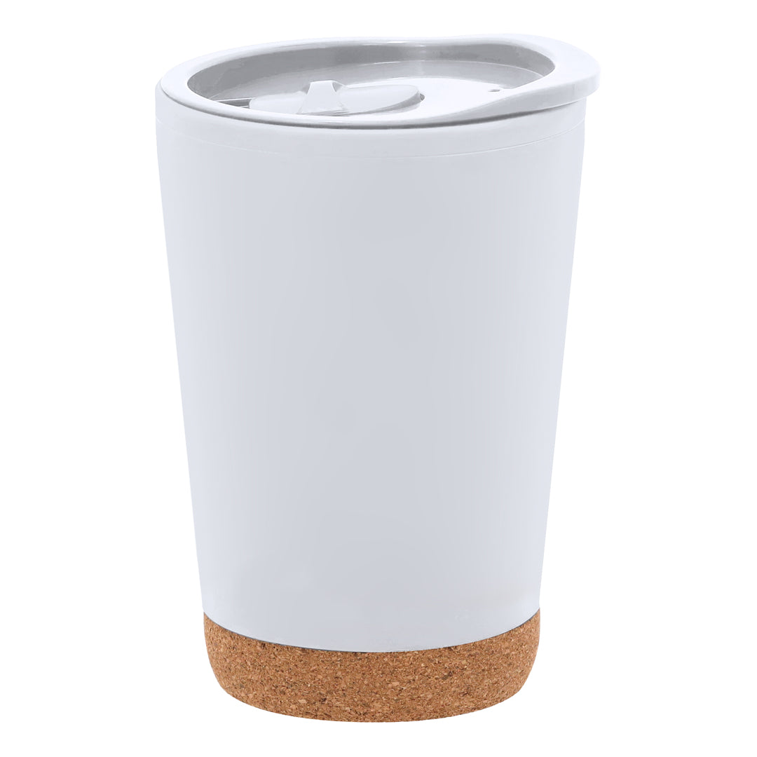 Vaso corcho térmico blanco