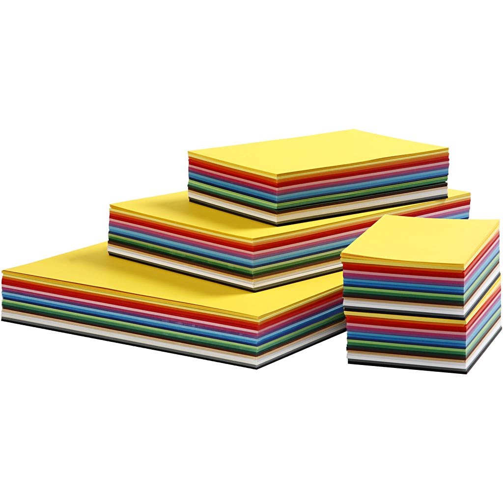 Cartulina creativa surtida colores surtidos A3 180 g — 1500 hojas surt.
