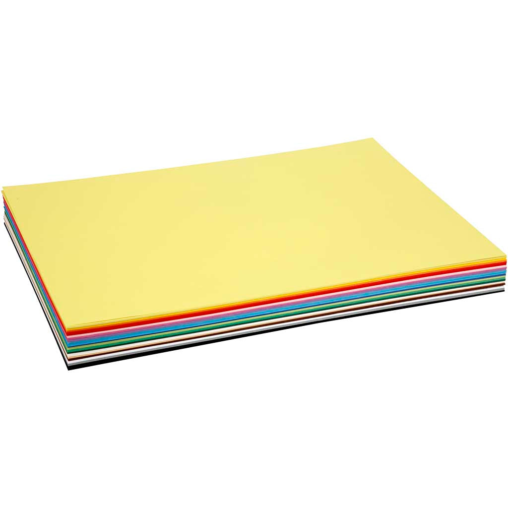 Cartulina creativa surtida colores surtidos A2 180 g — 20 hojas surt.