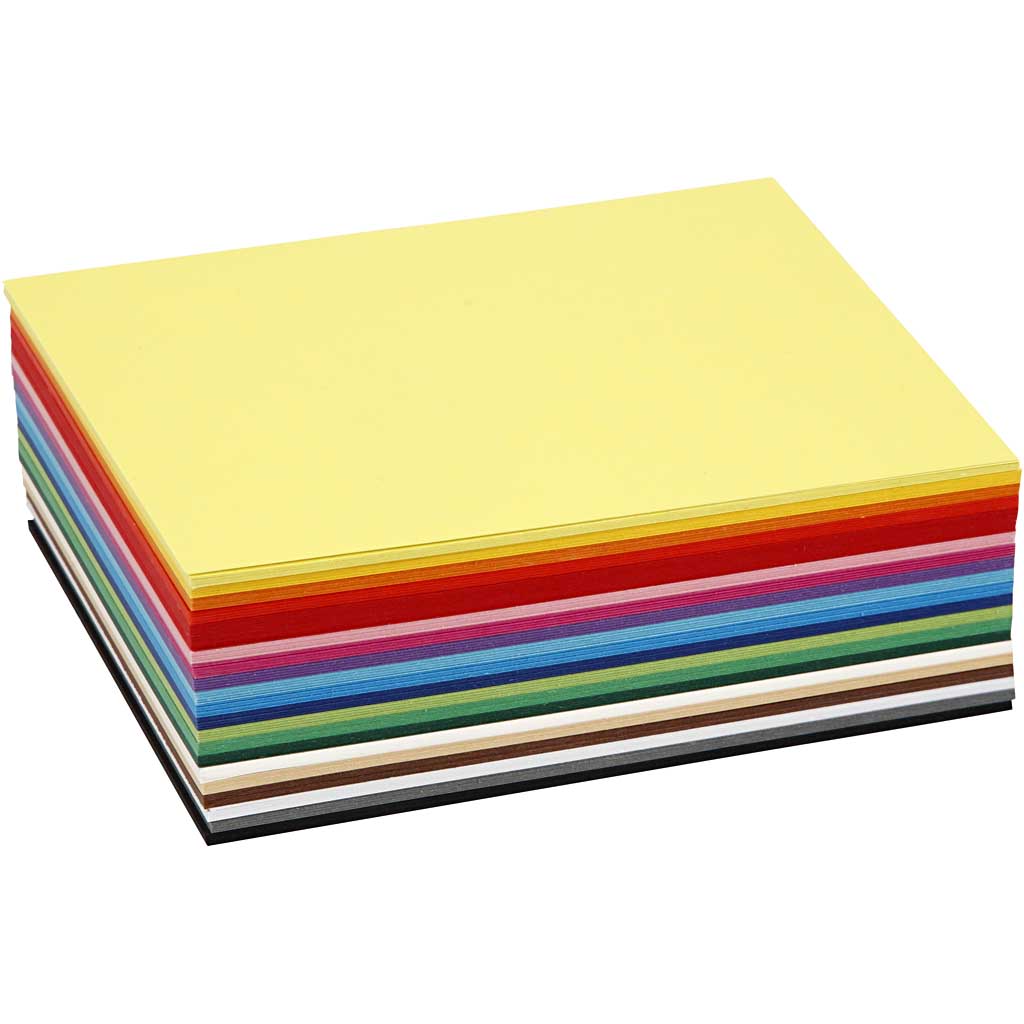 Cartulina creativa surtida colores surtidos A6 180 g — 300 hojas surt.