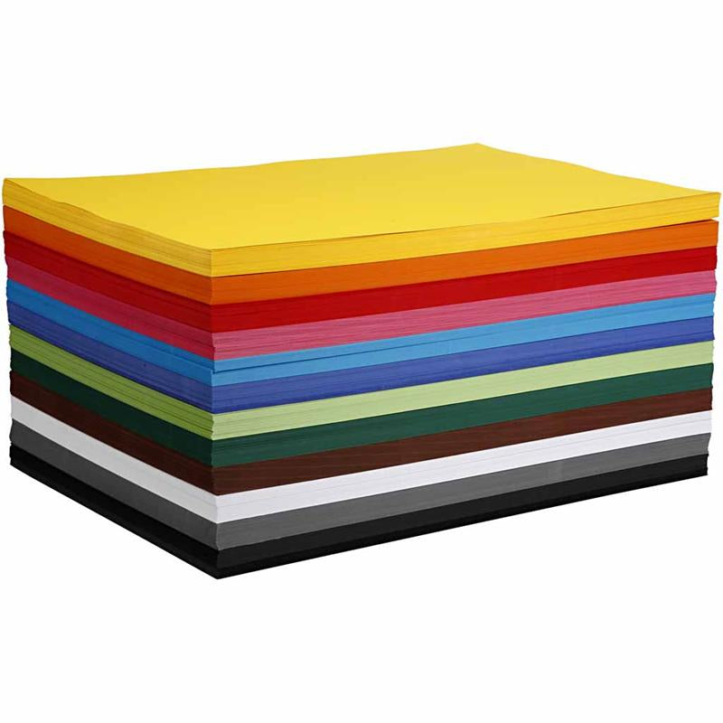 Cartulina de colores colores surtidos A2 180 g — 12x100 hojas
