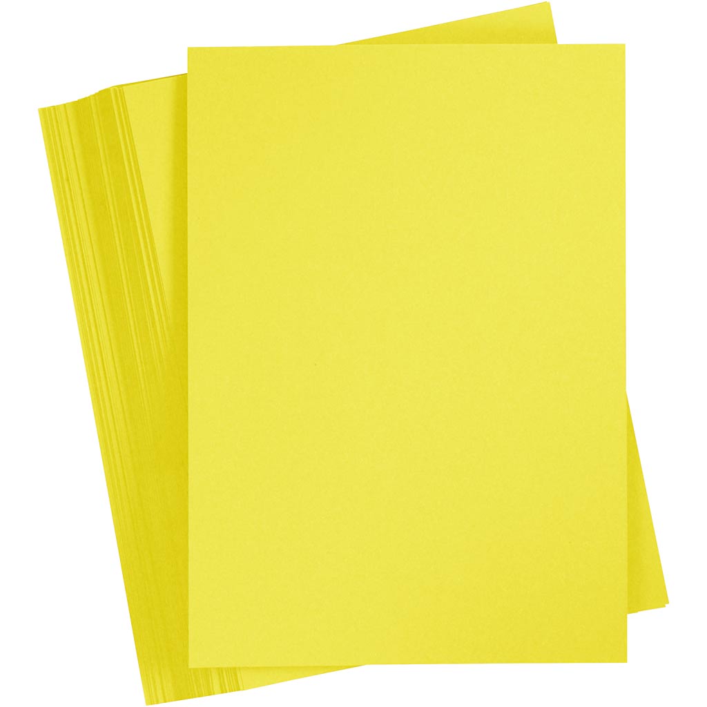 Cartulina amarillo sol A5 180 g — 100 hojas