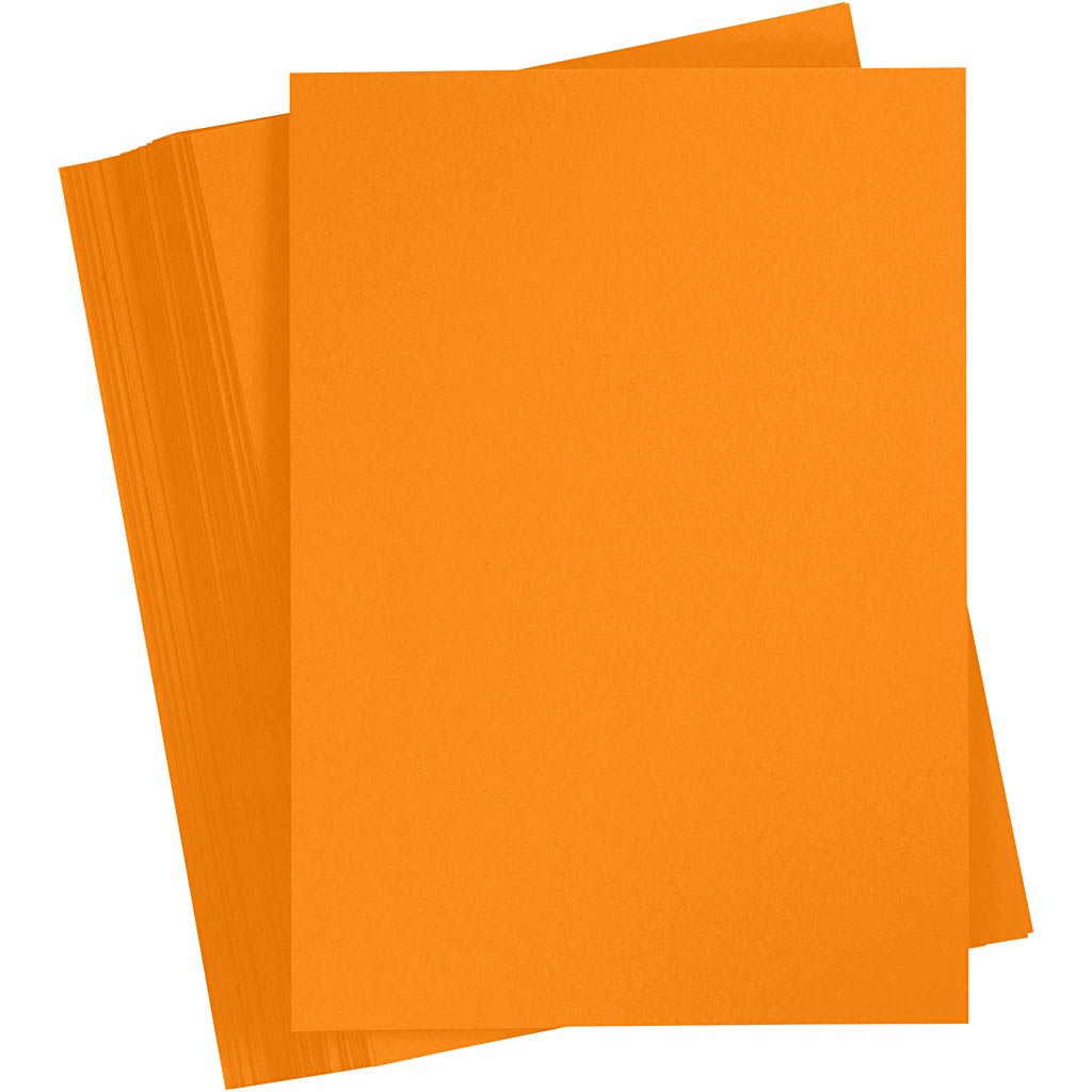 Cartulina naranja A5 180 g — 100 hojas