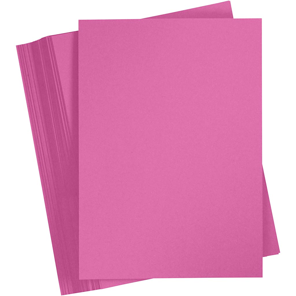 Cartulina rosa A4 180 g — 100 hojas (1 pack)