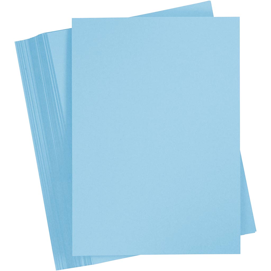 Cartulina azul claro A4 180 g — 100 hojas (1 pack)
