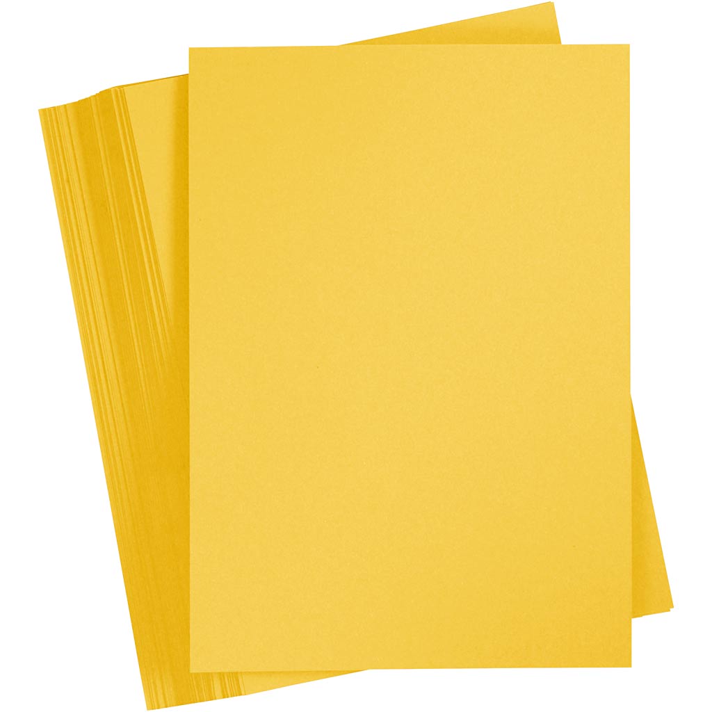 Cartulina amarillo sol A4 180 g — 100 hojas (1 pack)