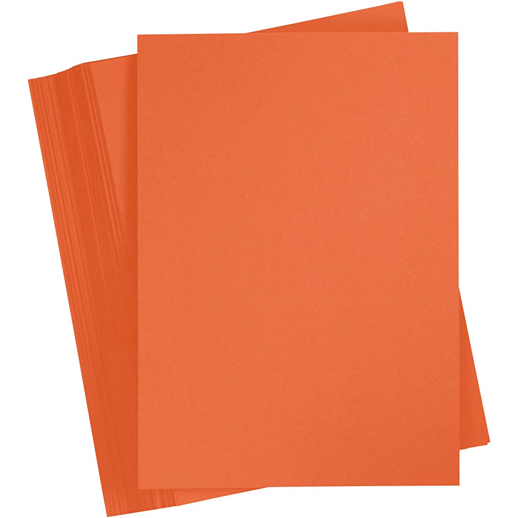 Cartulina naranja A4 180 g — 100 hojas (1 pack)