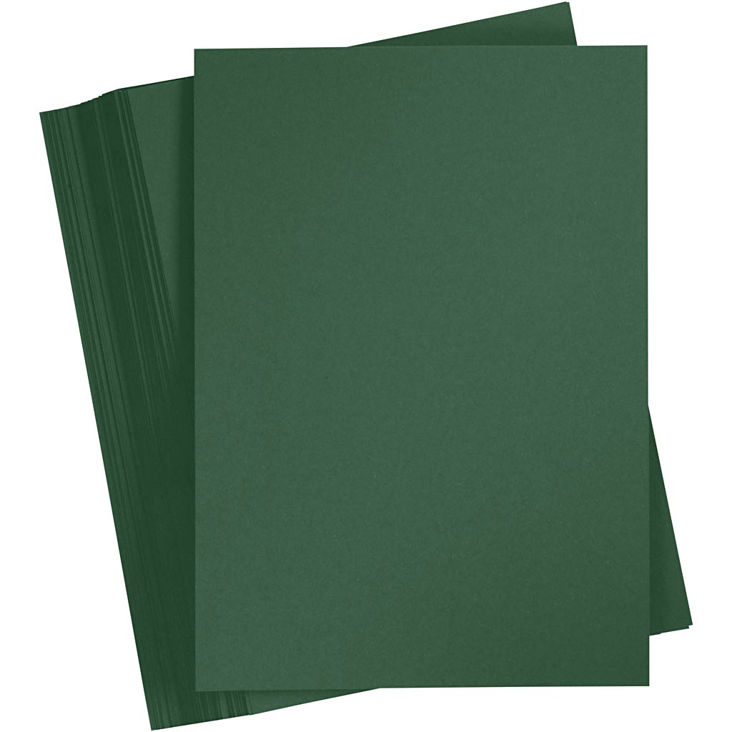Cartulina verde oscuro A4 180 g — 100 hojas (1 pack)