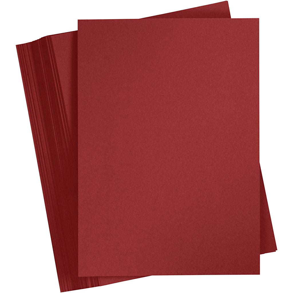 Cartulina rojo oscuro A4 180 g — 100 hojas (1 pack)