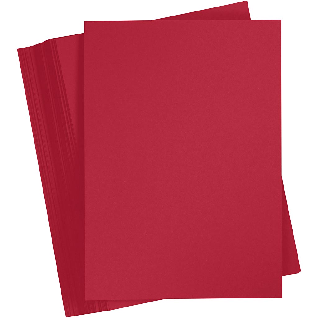 Cartulina rojo A6 180 g — 100 hojas (1 pack)