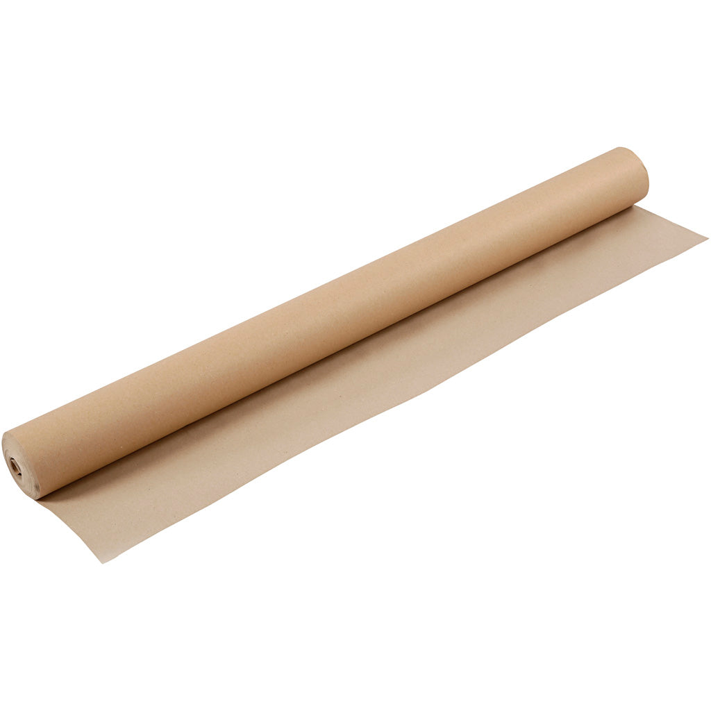 Papel kraft marrón 130 g — 30 m (1 rollo)