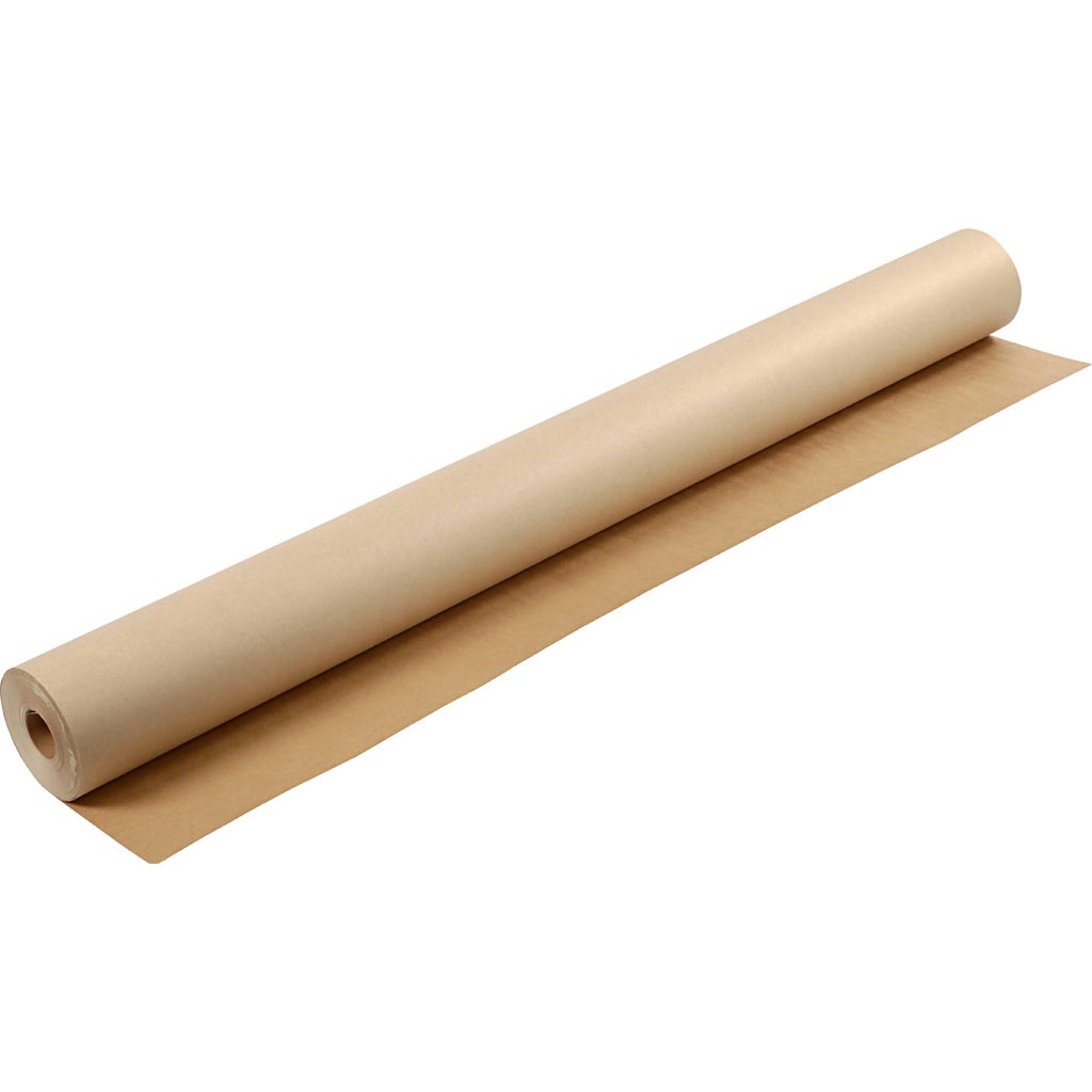 Papel kraft marrón 200 g — 50 m (1 rollo)