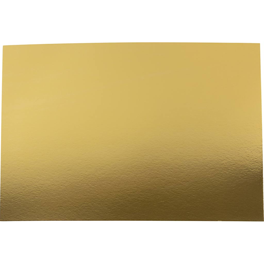 Cartulina con foil metalizado dorado A4 280 g — 10 hojas (1 pack)