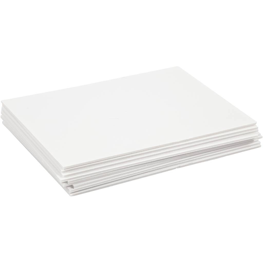 Cartón pluma blanco A4 — 10 hojas (1 pack)