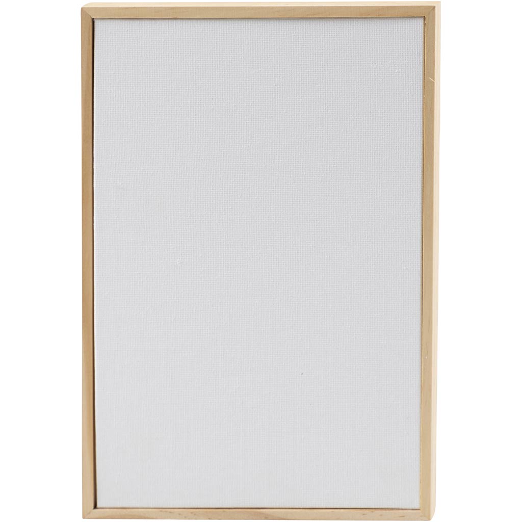 Tablilla entelada con marco blanco 15.8x23.8 cm 280 g — 10 ud (1 pack)