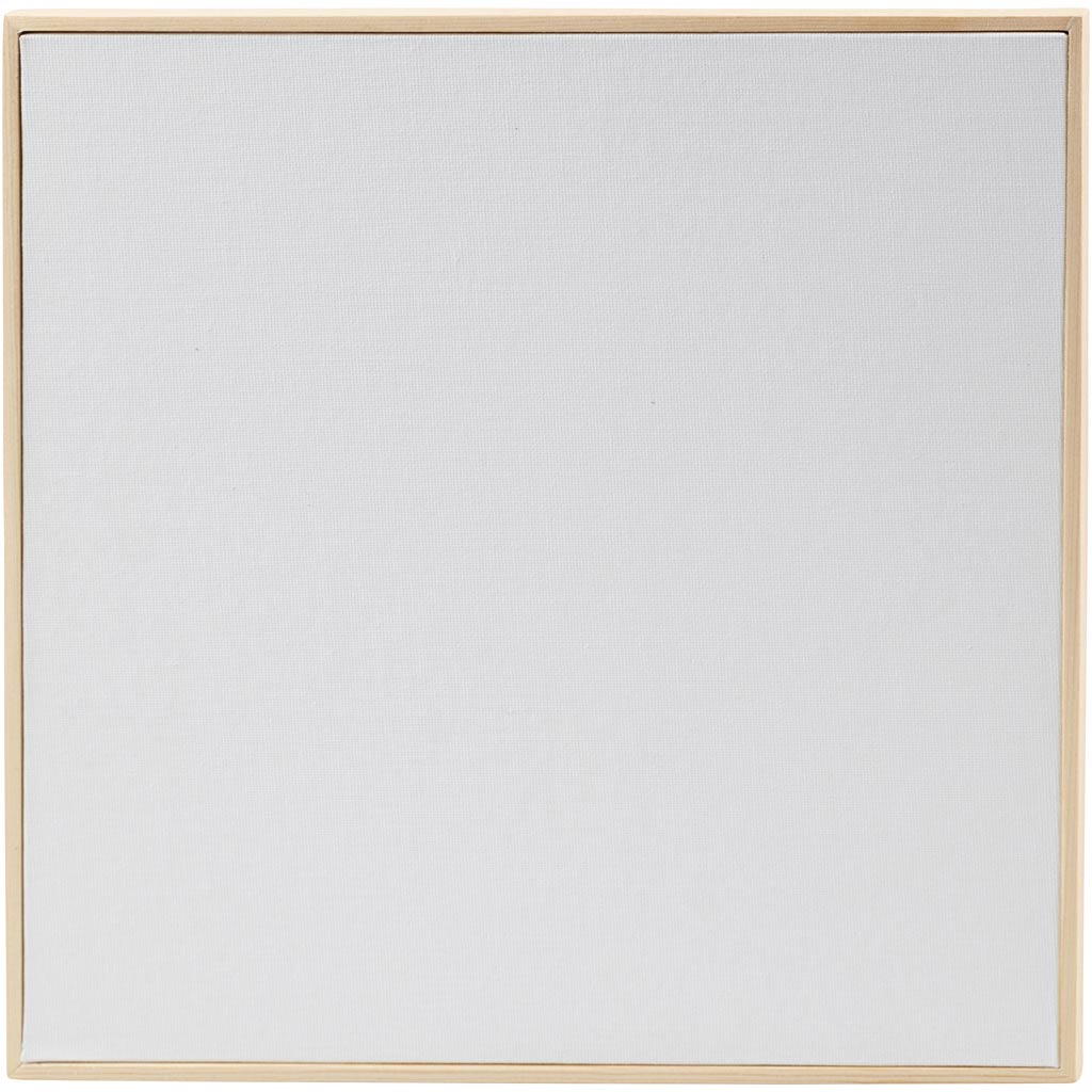 Tablilla entelada con marco blanco 30x30 cm 280 g — 10 ud (1 pack)