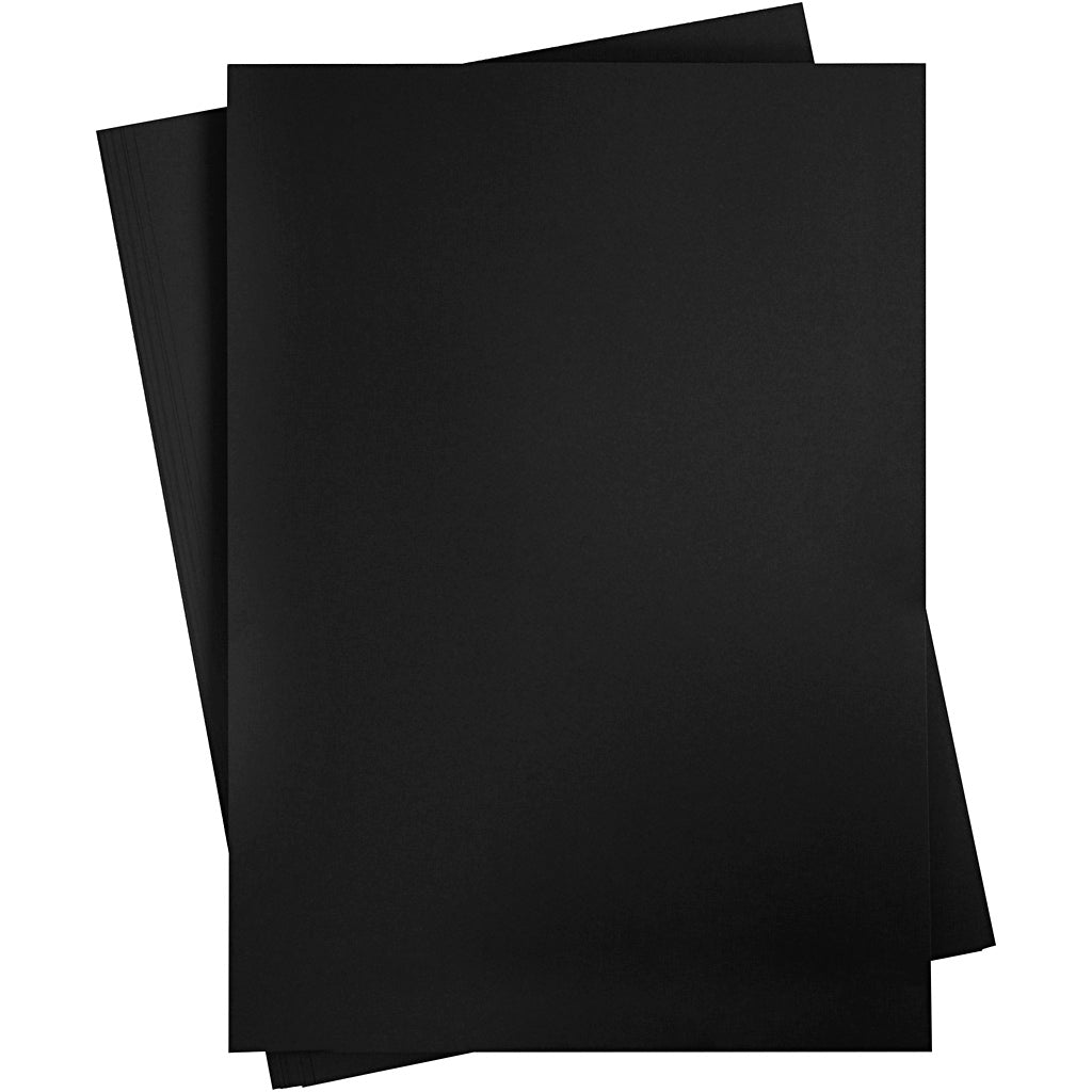 Cartulina negro 50x70 cm 270 g — 10 hojas (1 pack)
