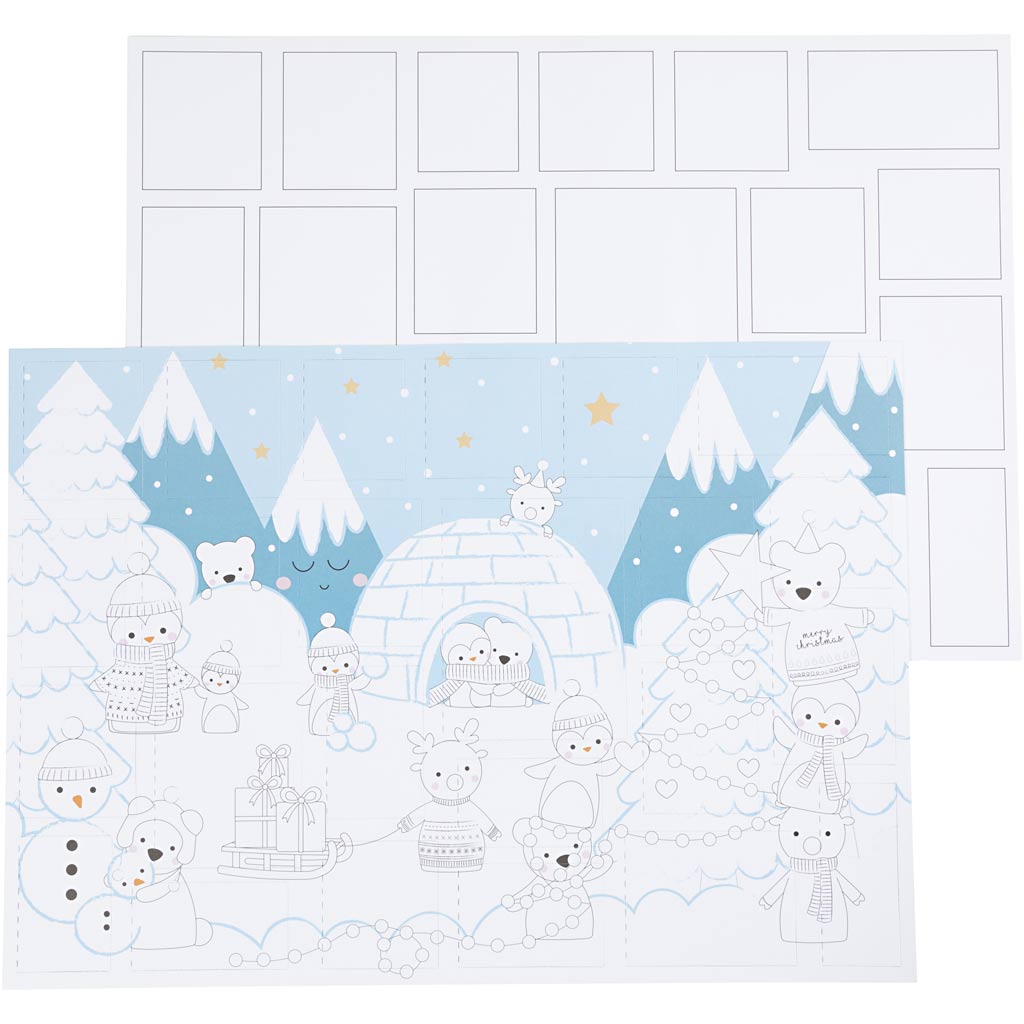 Calendario de Adviento 30x42 cm — 30 ud (1 pack)