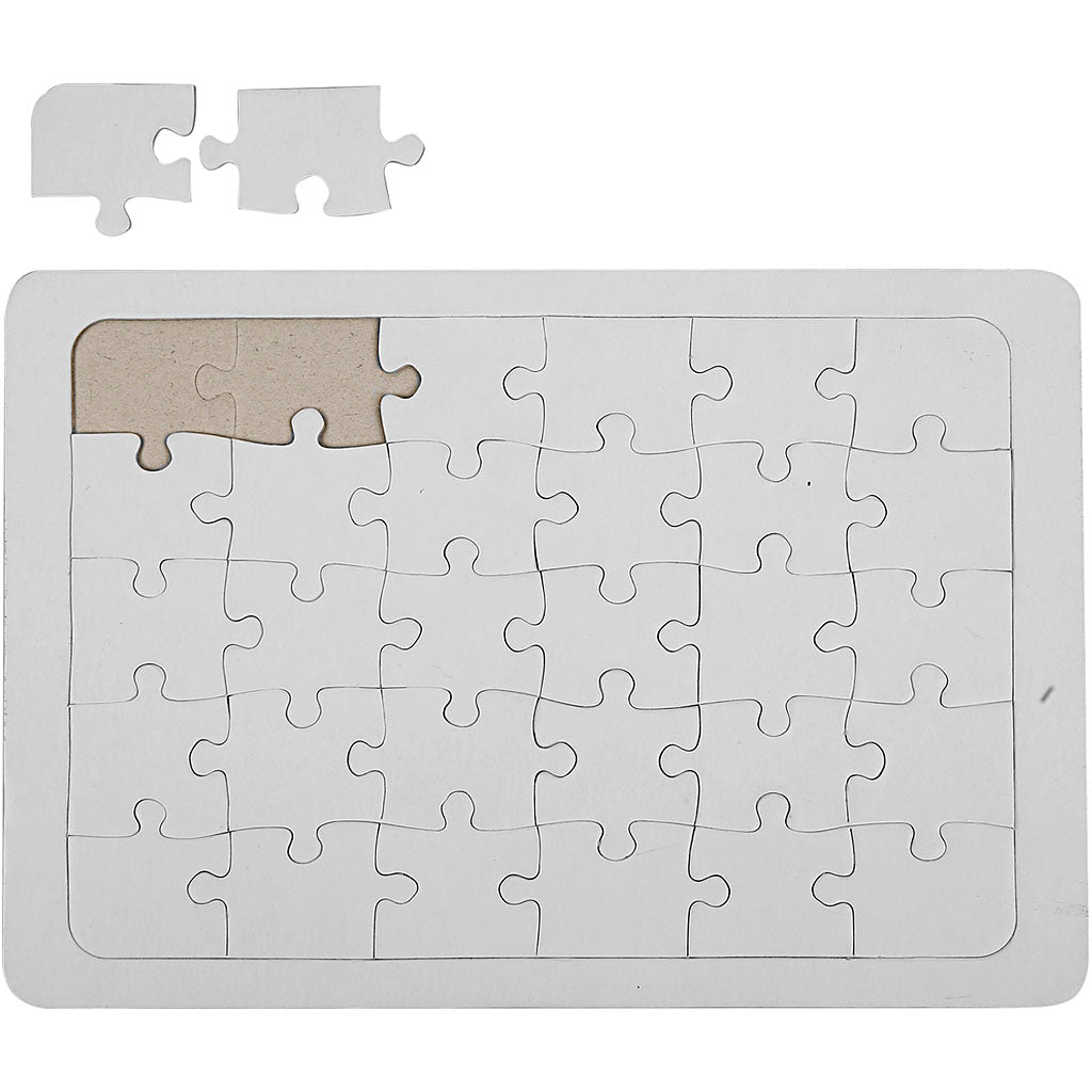 Puzzle blanco 21x30 cm — 10 ud (1 pack)