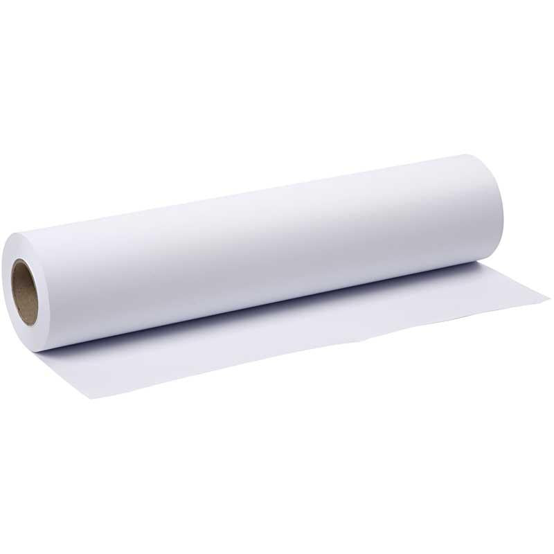 Papel de dibujo en rollo blanco 80 g — 50 m (1 rollo)