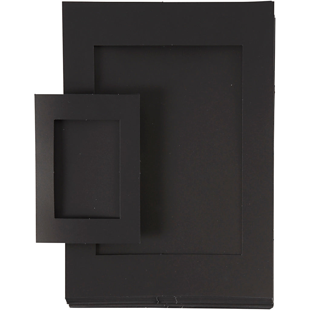 Paspartú negro A4 180 g — 2x60 ud (1 pack)