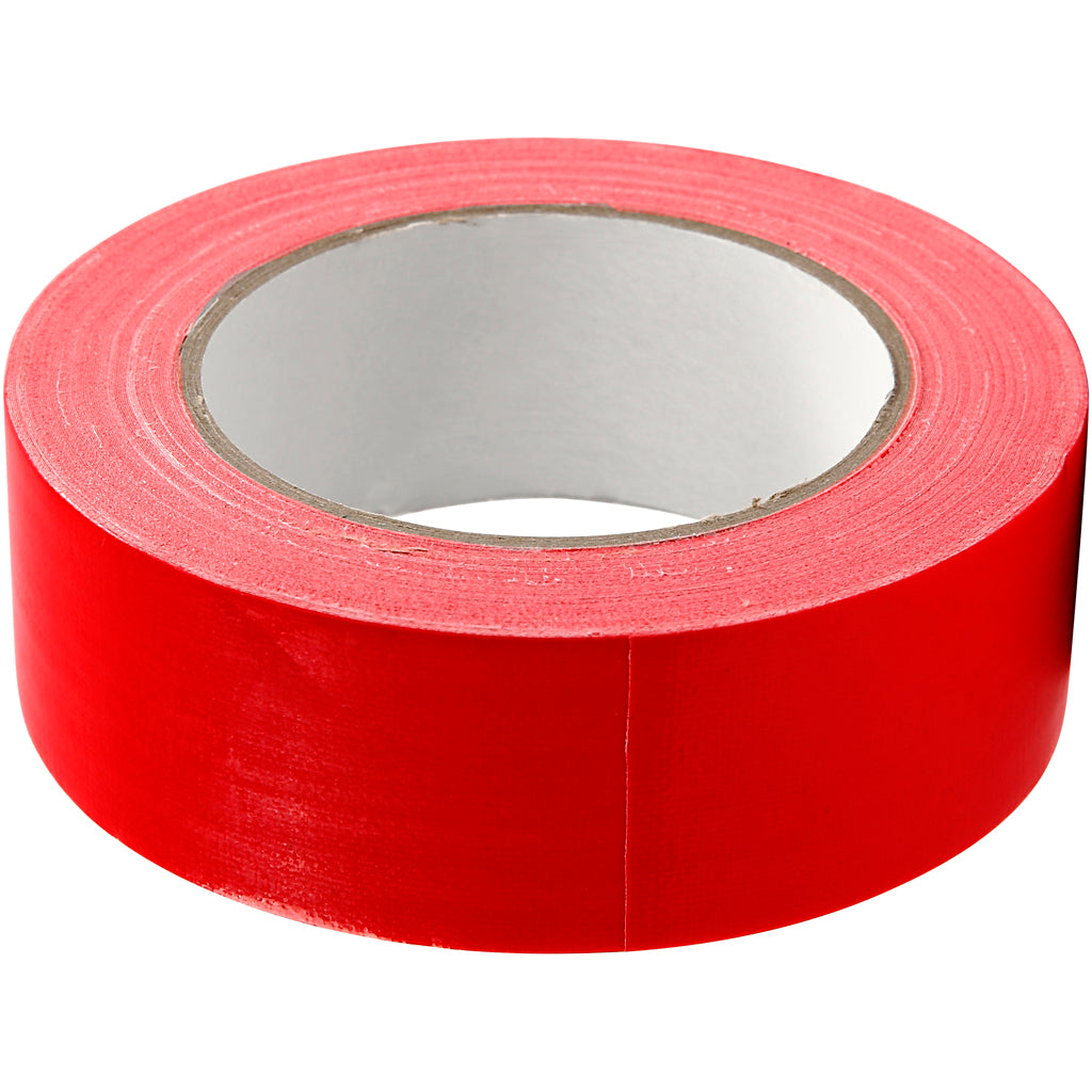 Cinta americana rojo — 25 m (1 rollo)
