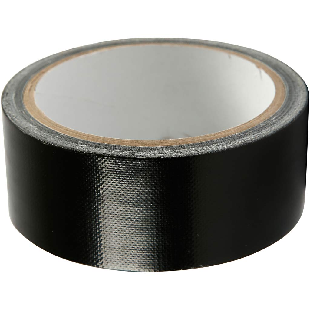 Cinta americana negro — 25 m (1 rollo)