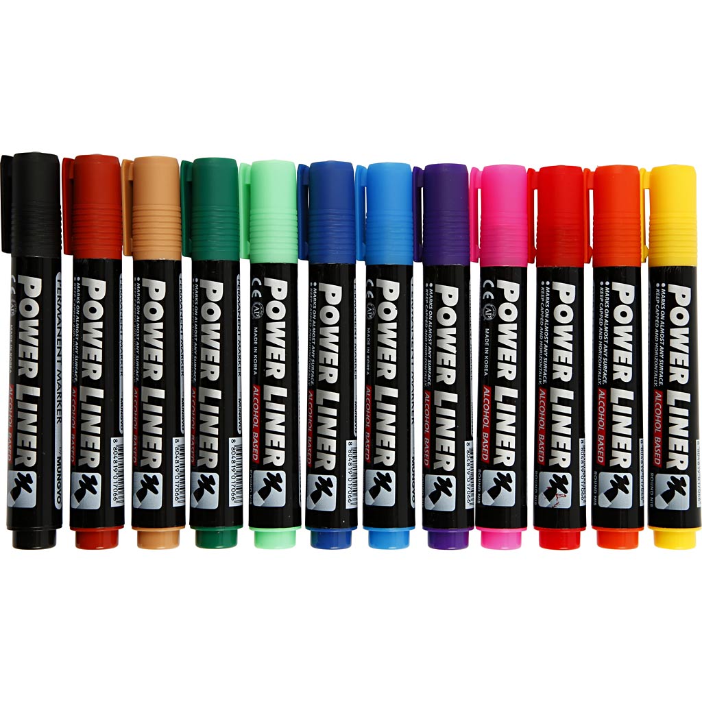 Power Liner colores surtidos línea 1.5-3 mm — 12 ud (1 pack)