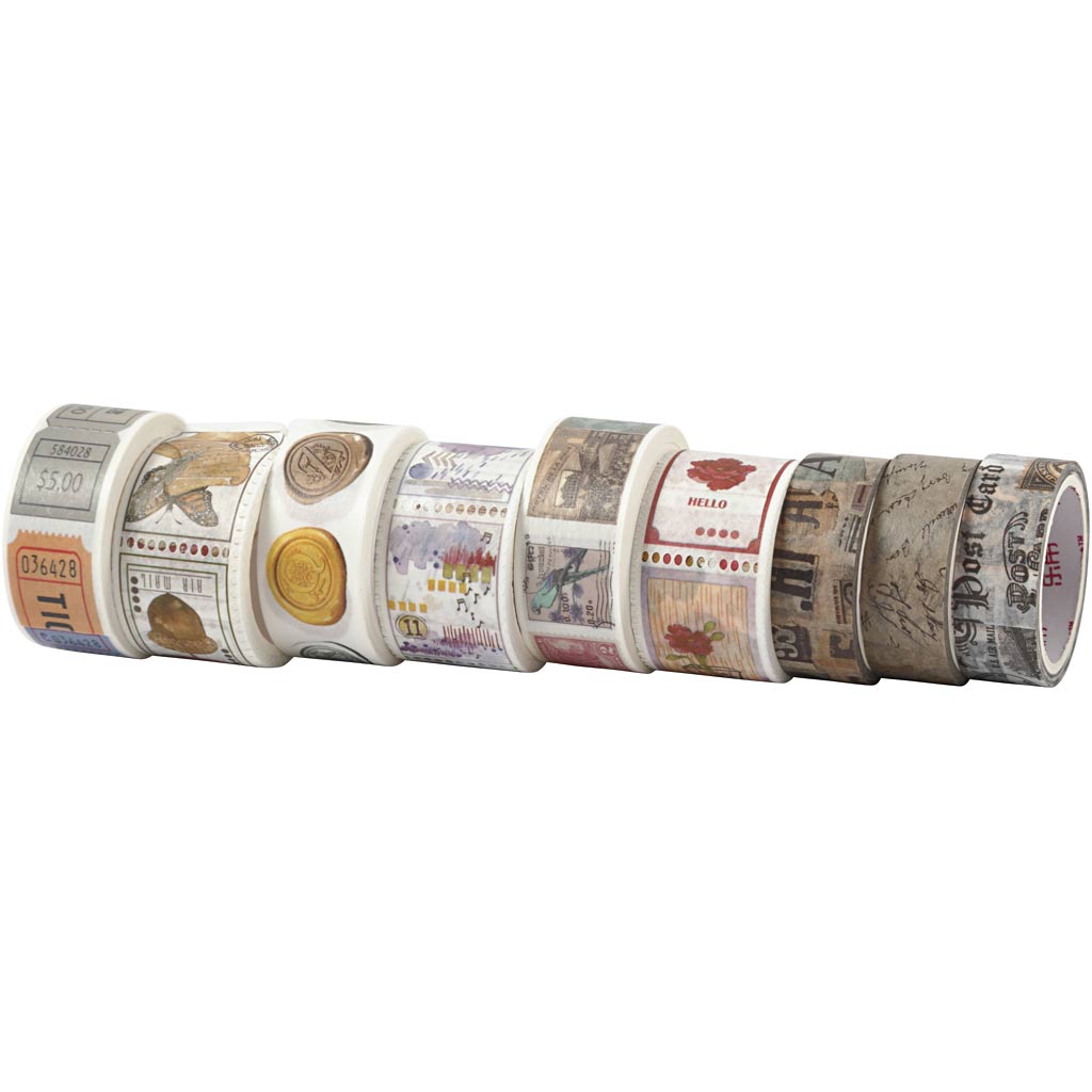 Washi tape — 9 rollo (1 pack)
