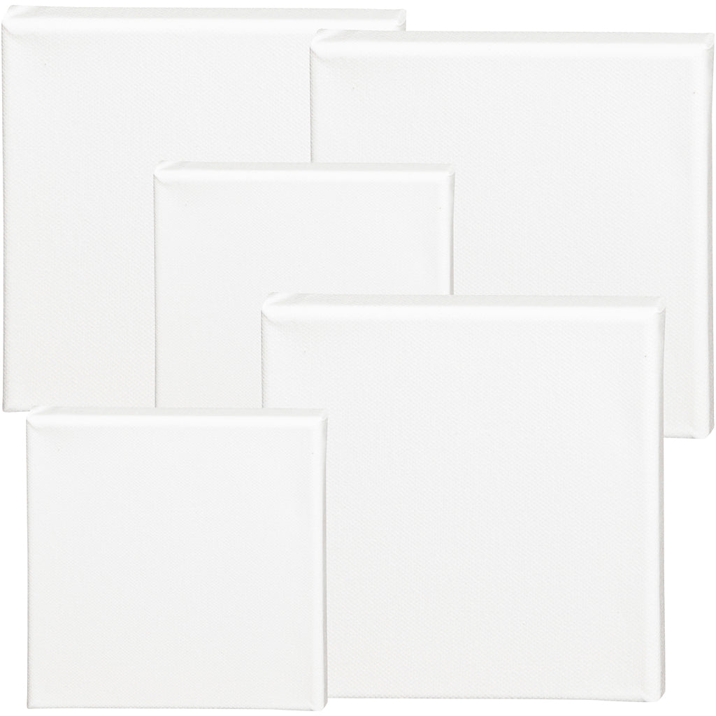 Lienzo entelado blanco 15x15 cm 360 g — 40 ud (1 pack)