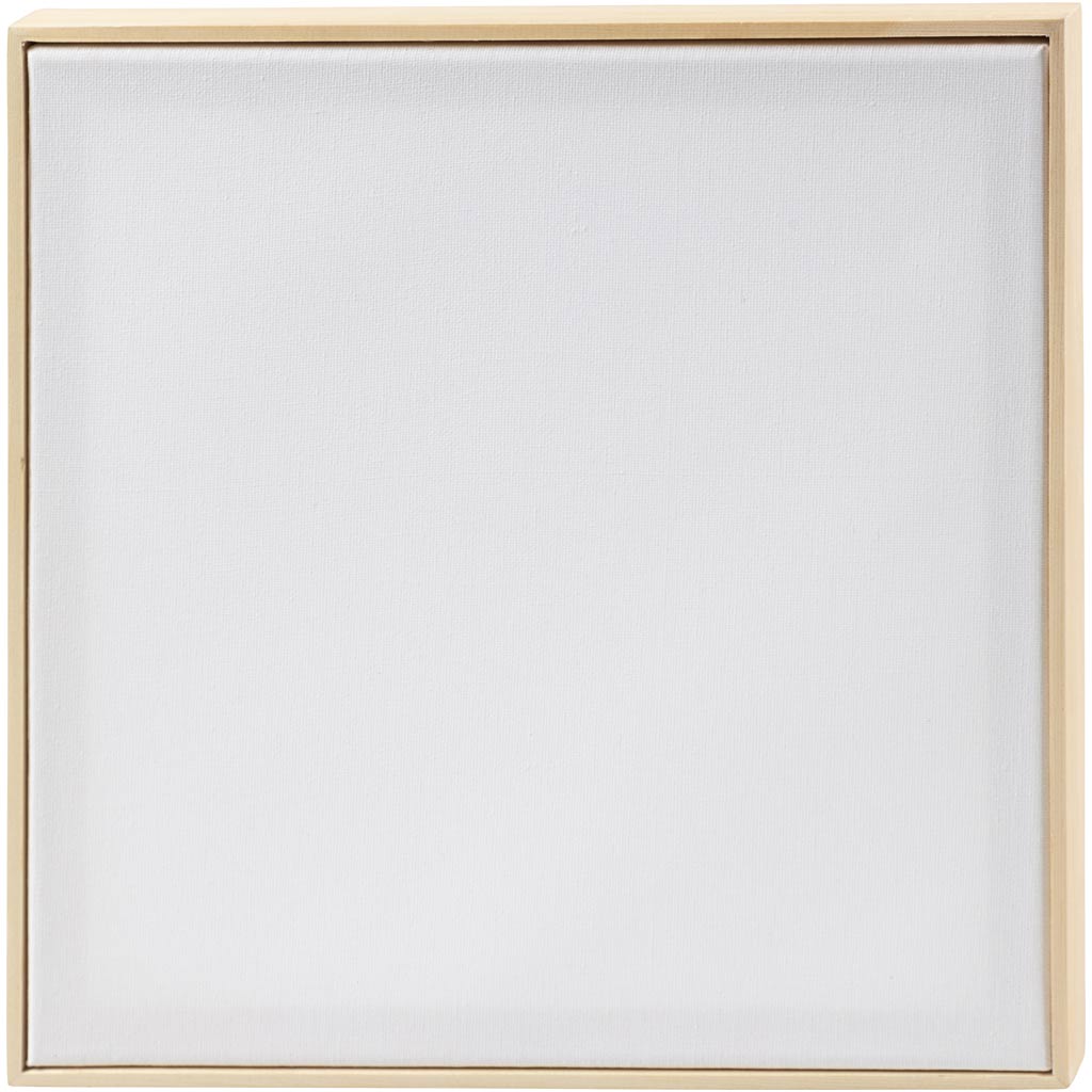 Lienzo entelado con marco blanco 30x30 cm 280 g — 10 ud (1 pack)