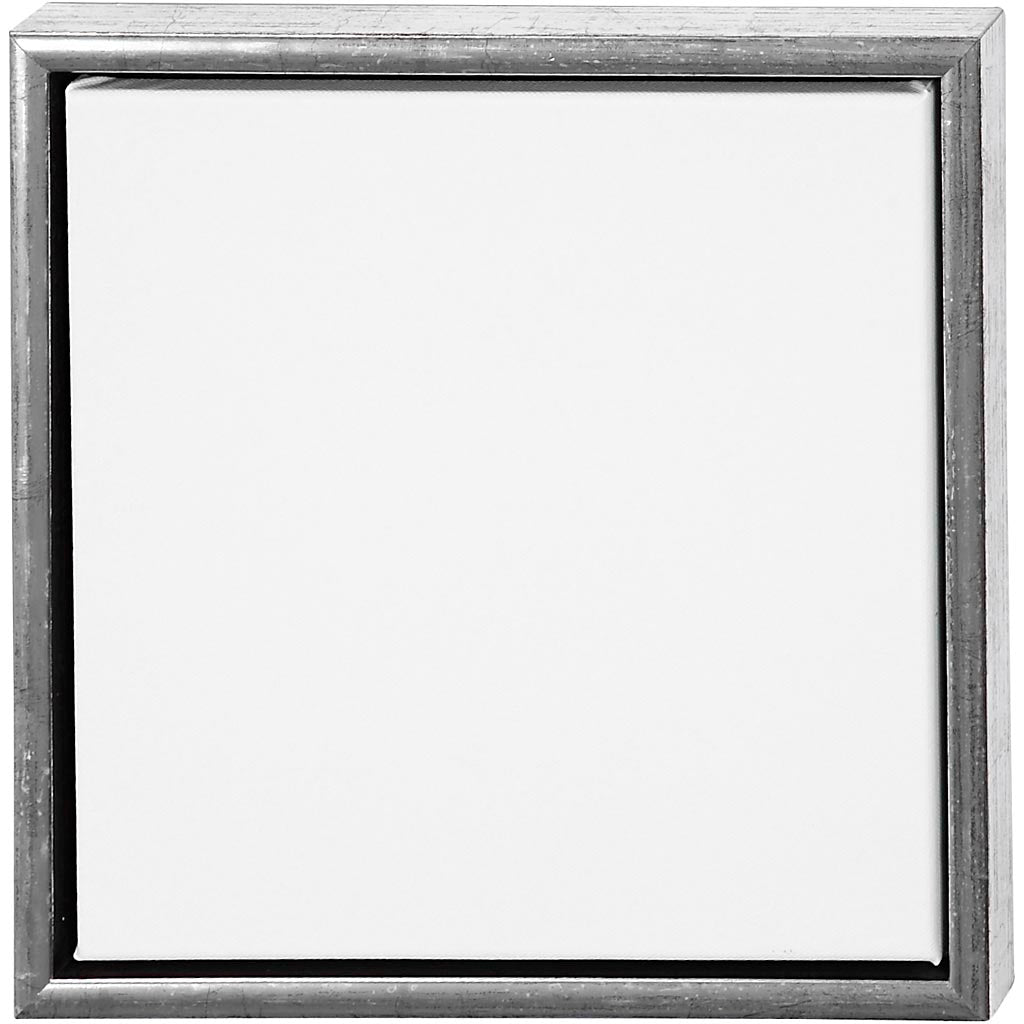 Lienzo con marco de madera plateado 30x30 cm 360 g — 1 ud