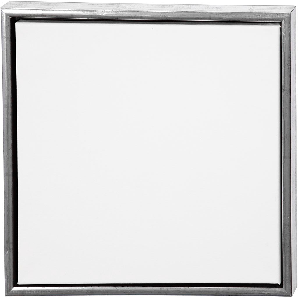 Lienzo con marco de madera plateado 40x40 cm 360 g — 1 ud