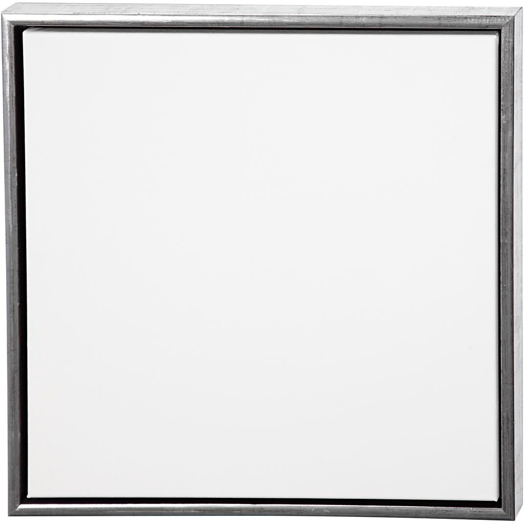Lienzo con marco de madera plateado 50x50 cm 360 g — 1 ud