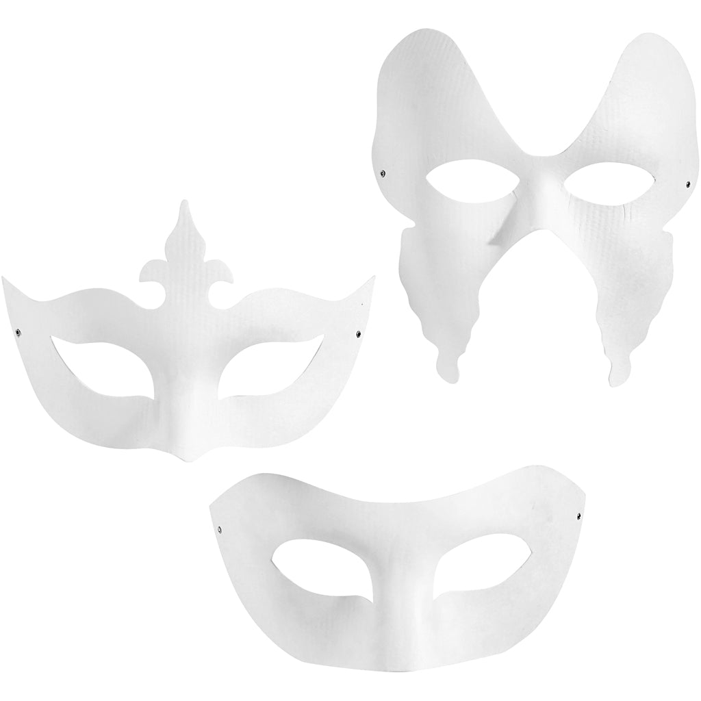 Máscaras blanco — 3x4 ud (1 pack)