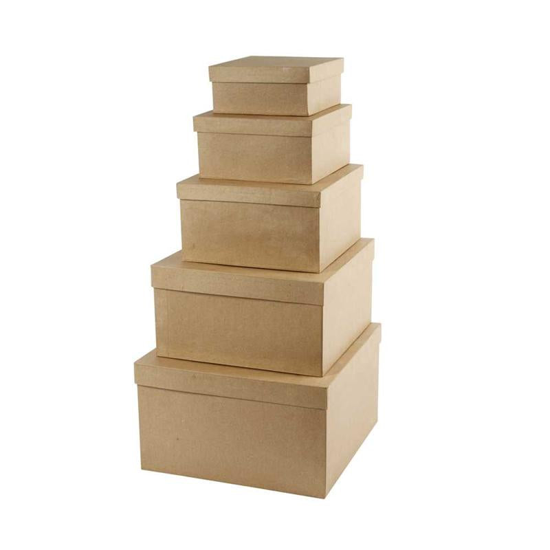 Sombrereras cuadradas — 5 ud (1 pack)