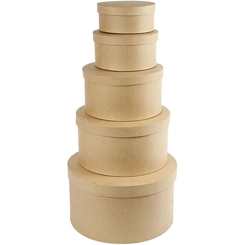 Sombrereras redondas — 5 ud (1 set)