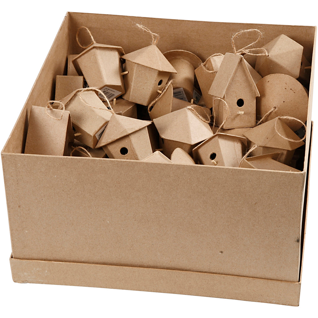 Mini casitas de pájaros — 6x10 ud (1 pack)