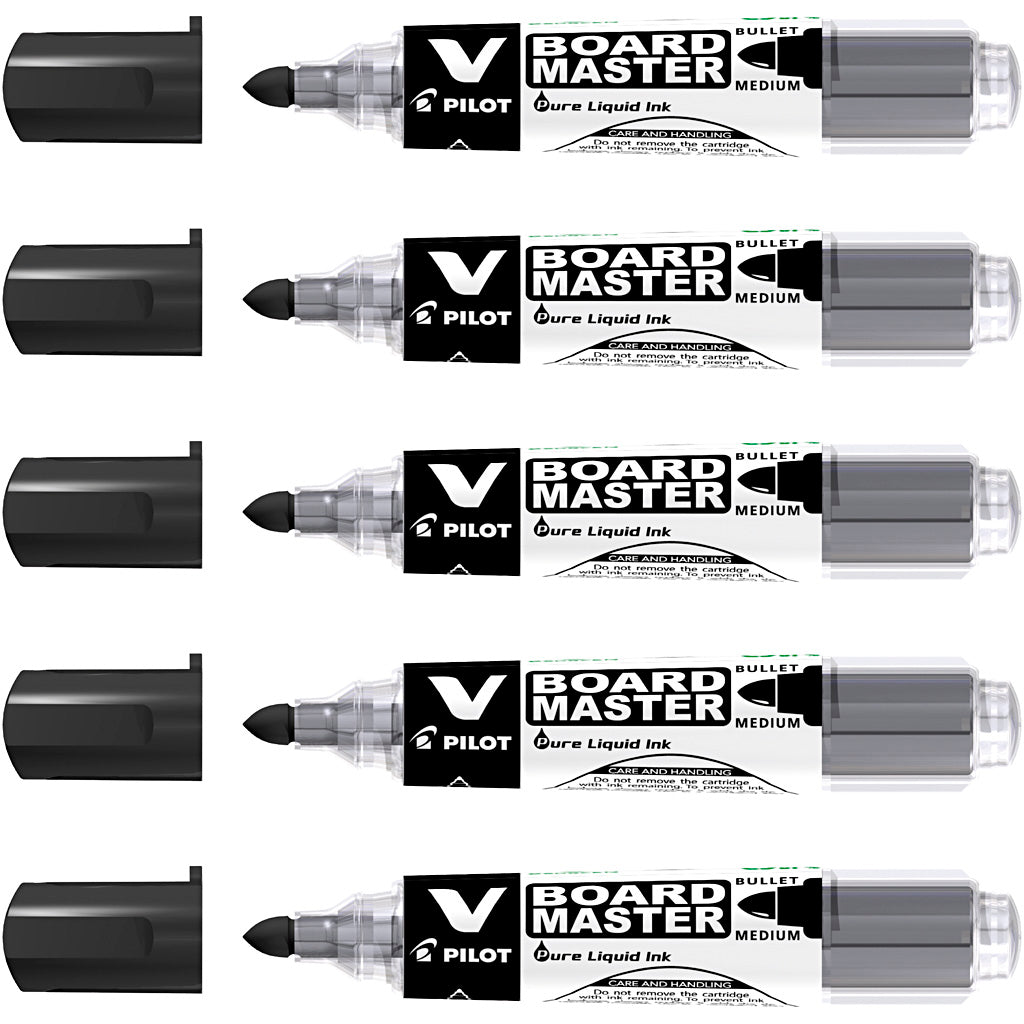 Recambio rotulador pizarra Pilot negro línea 2.3 mm — 5 ud (1 pack)