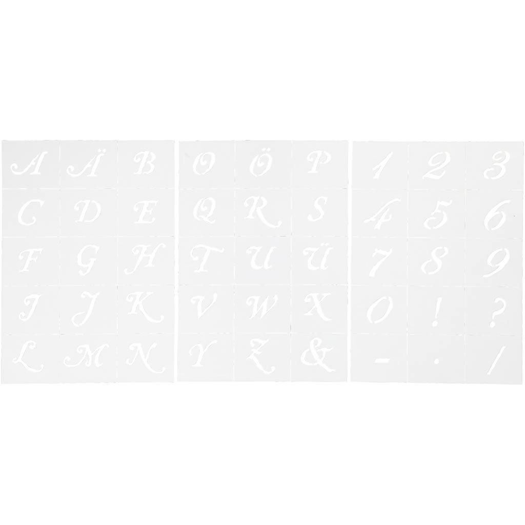 Plantilla de formas A5 — 3 hojas (1 pack)