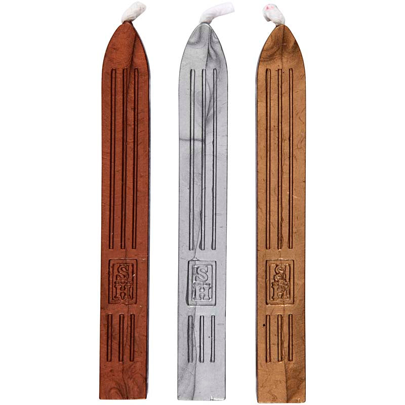 Lacre plateado L: 10 cm — 3 ud (1 pack)